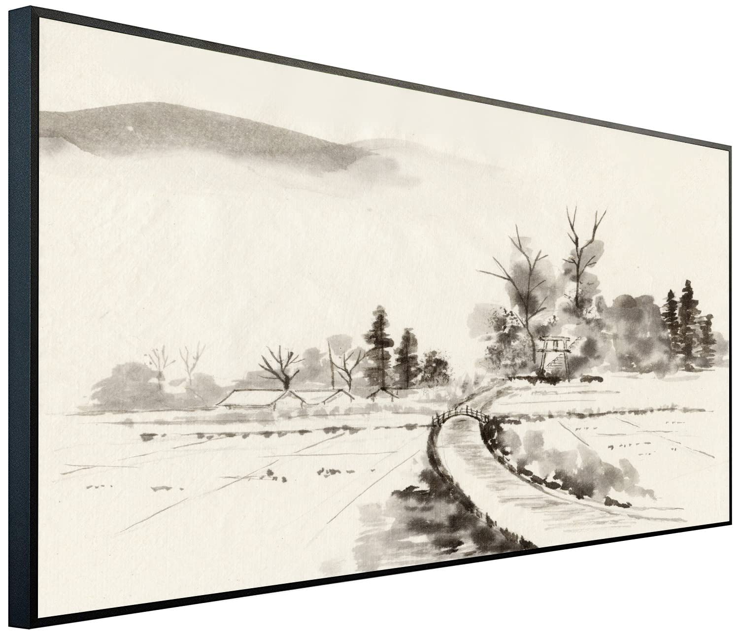 Ecowelle F 160 Chinese Ink Painting Infrared Heater With Image | 750 Watts | 60X100cm | Infrared Heating| | Made In Germany