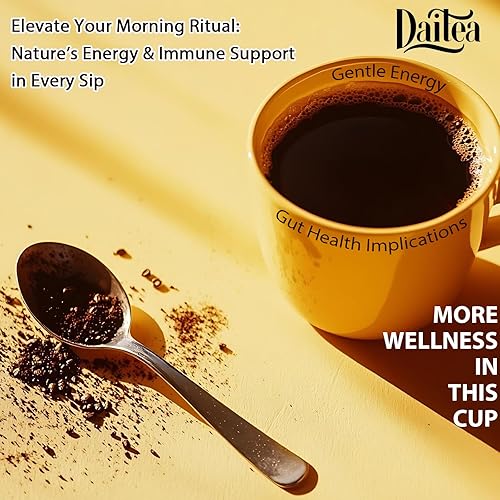 Miniatura 9 de Café de hongos, 10.58 onzas de café instantáneo de hongos adaptogénicos en polvo, melena de león, reishi, cola de pavo, cordyceps, trompeta King y