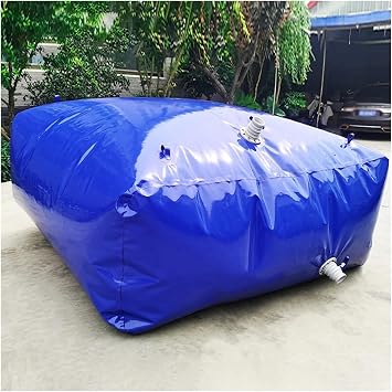 Collapsible Water Storage Containers Portable Emergency Water Storage Bladder with Faucet, Portable Water Tank for Agricultural Outdoor Construction568L/150Gal/1.2x0.8x0.6 m