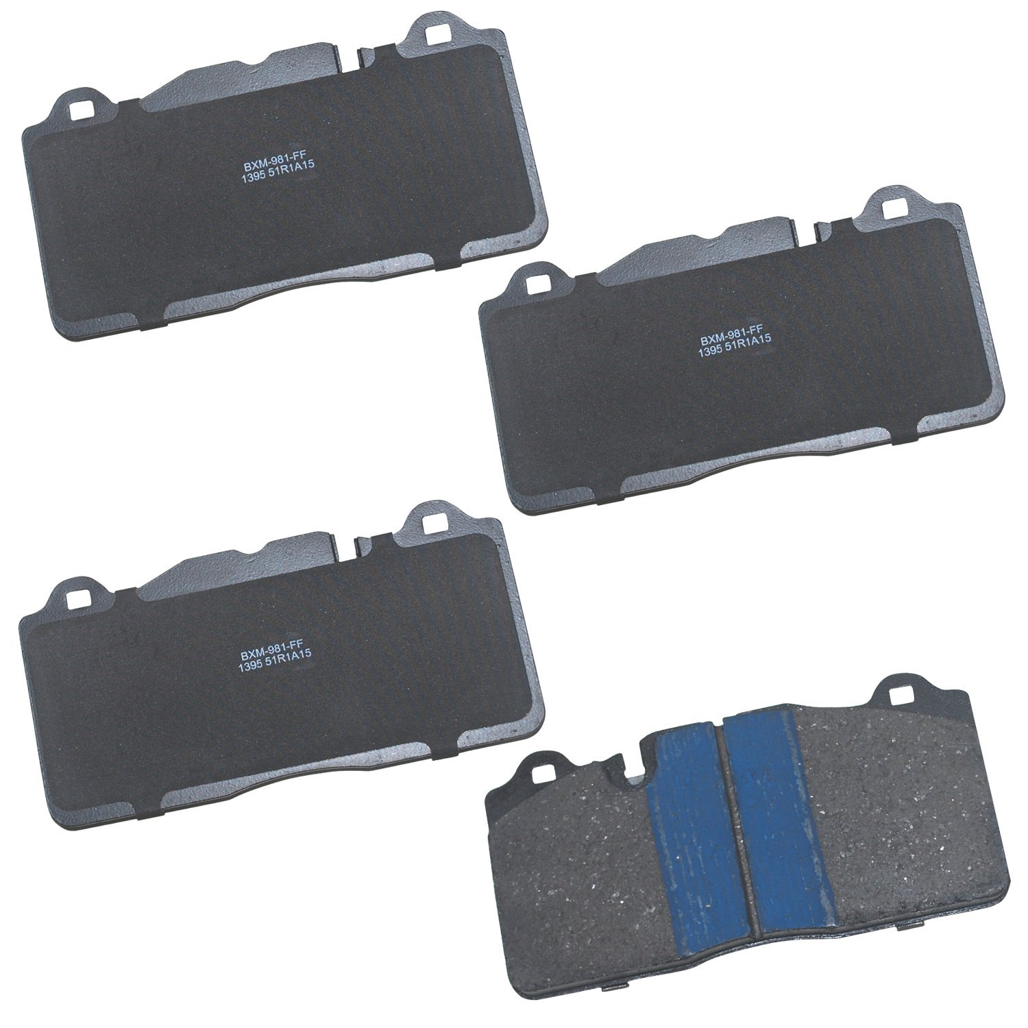 Bendix Premium SBM1395 Semi-Metallic Front Brake Pads for Chevrolet Camaro 2015-2014, Corvette 2012-2009, Corvette 2019-2015