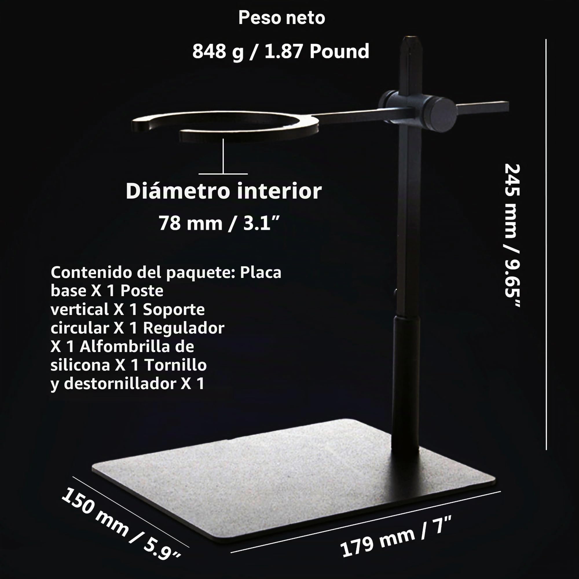 Soporte de Filtro de Goteo de Café Cafetera Goteo Soporte para Verter Más de Café