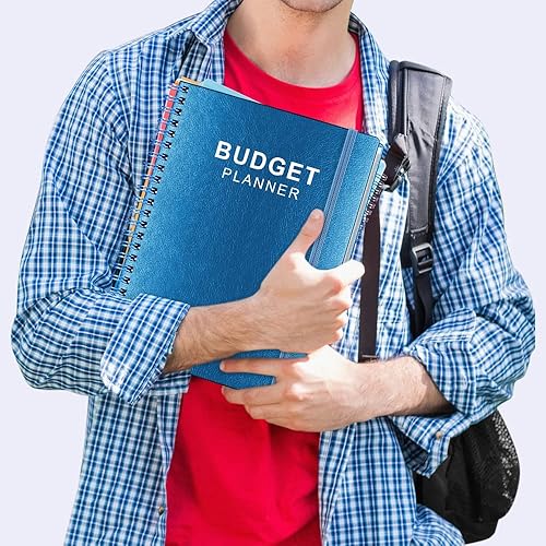 Miniatura 7 de Planificador de presupuesto y organizador mensual de facturas con bolsillos. Cuaderno de seguimiento de gastos, diario de presupuestos y