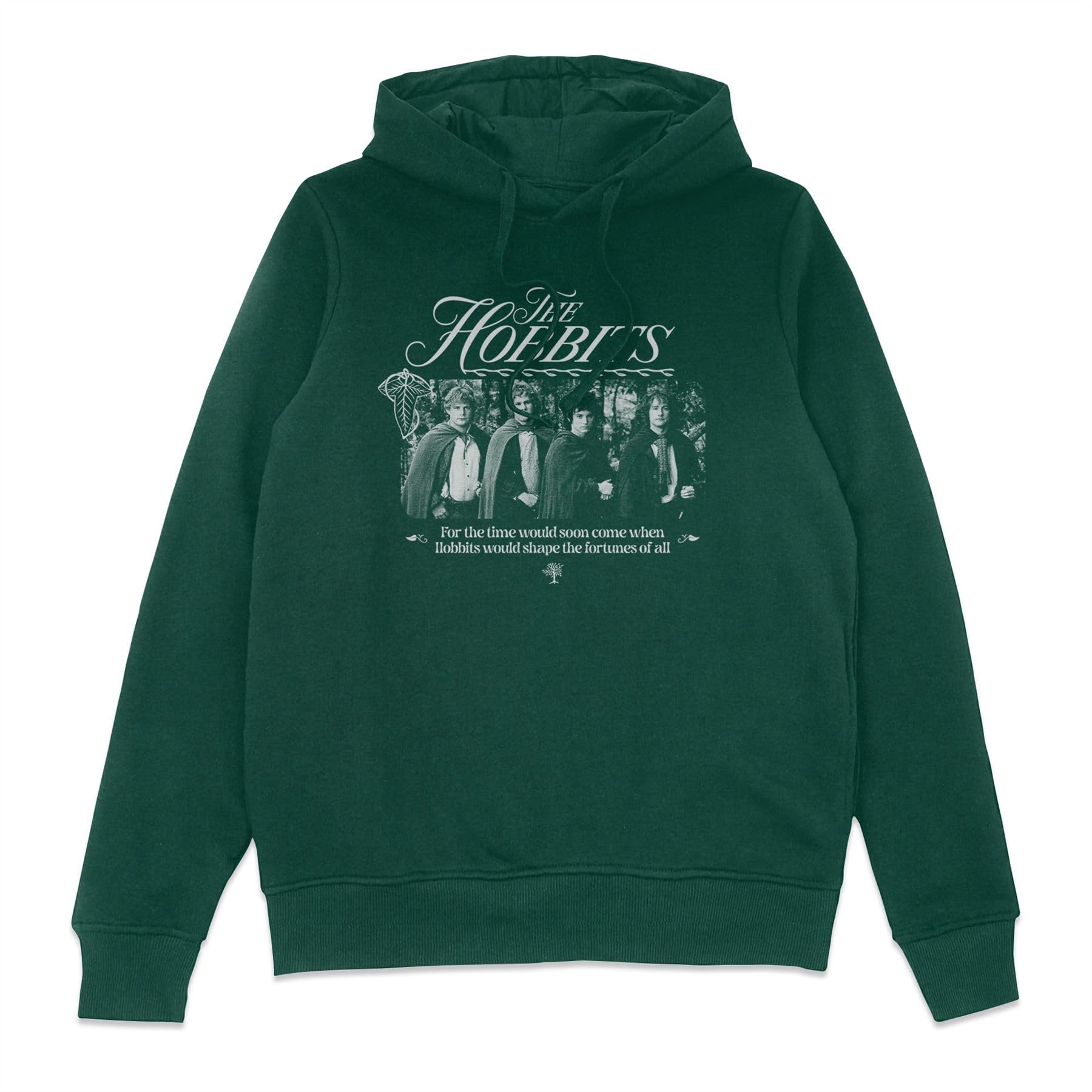 Zavvi Unisex Green Official Lord Of The Rings Hobbits Adults Hoodie - Xxl