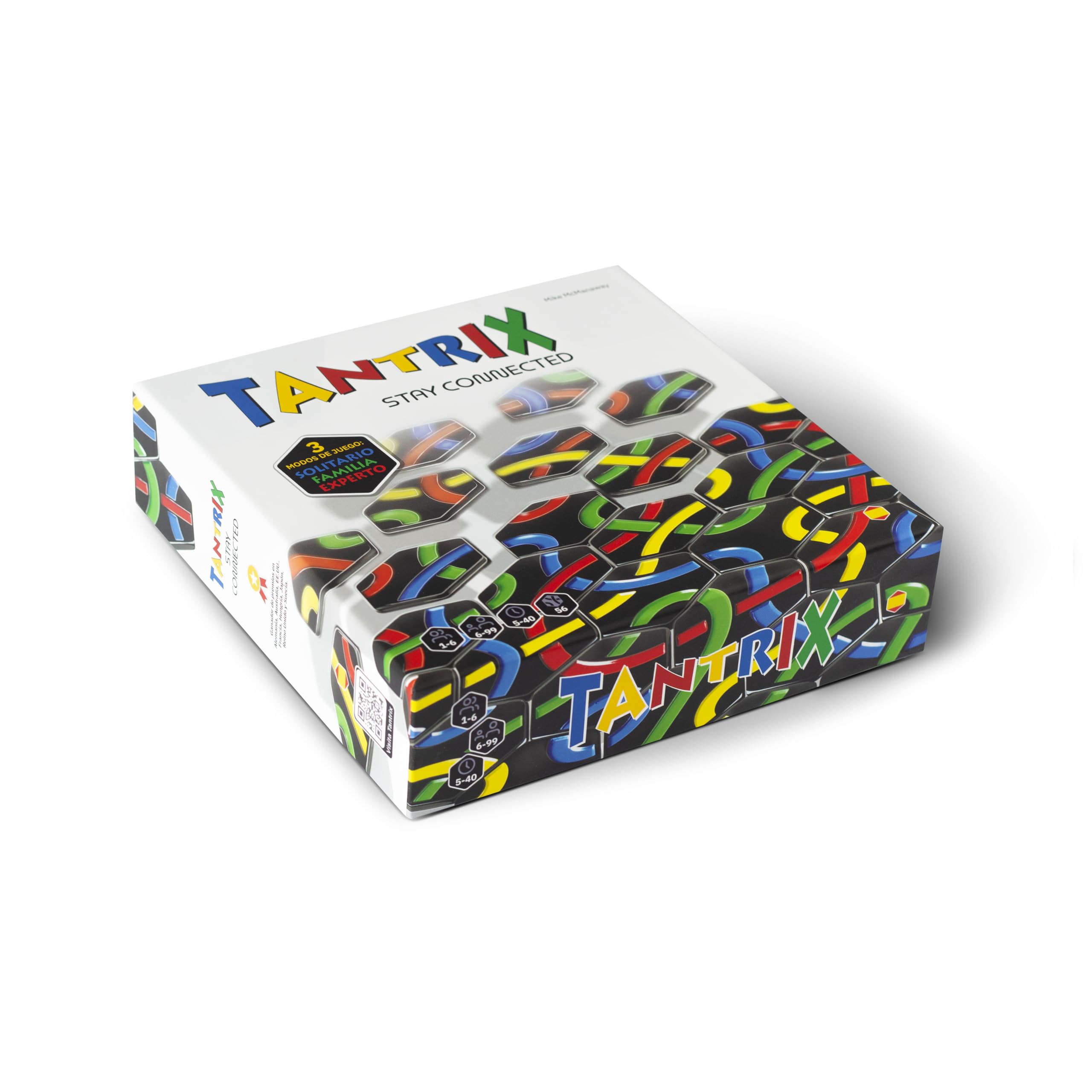 Tantrix 72001 - Tantrix Gamebox, Set de Juegos de Estrategia, ingenio y Rompecabezas (versión en español), en Caja. A Partir de 6 años