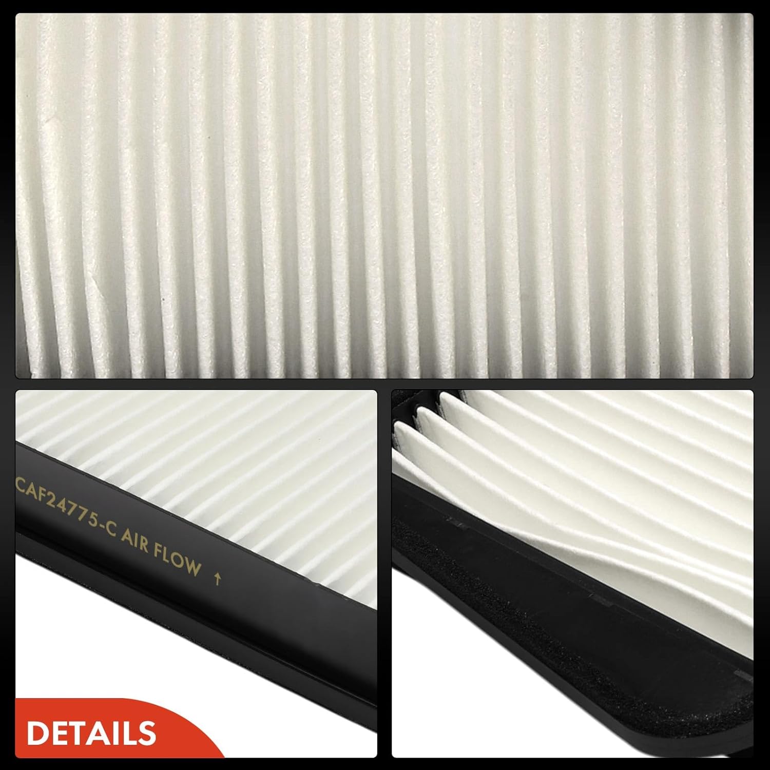 A-Premium Cabin Air Filter with Activated Carbon Compatible with Mercedes-Benz S320 S420 S500 1994-1997, S350 1994-1995, S600 1994-1996, CL500 1998-2000, CL600 1999