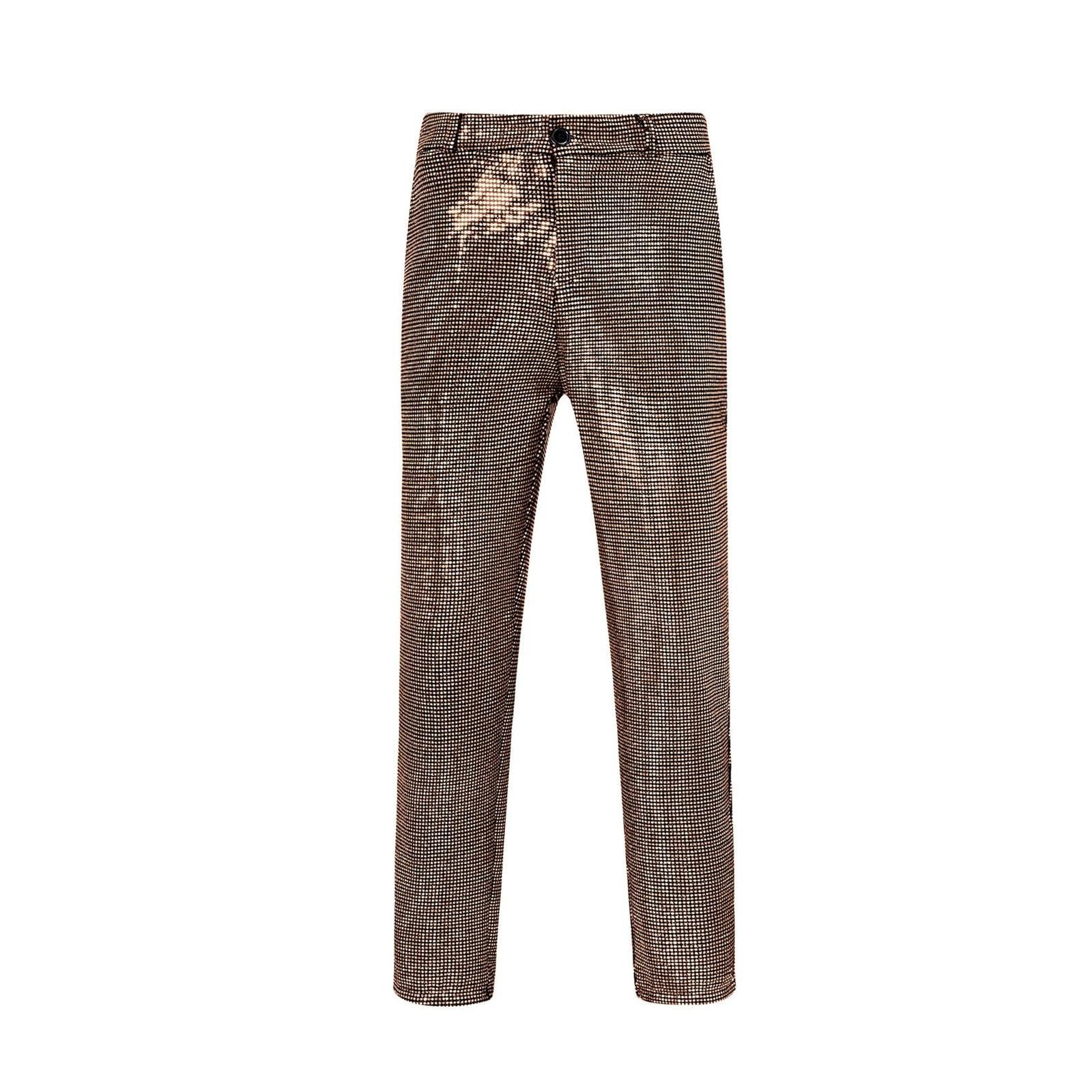 Glitzer Hose Schlaghose Damen 70er Weites Bein Tanzhose Metallic Hohe Taille Paillettenhose Stoffhose Elegant Silvester Outfit Hippie Goldene Disco Clubwear-Hose Glitzerhose Freizeithose
