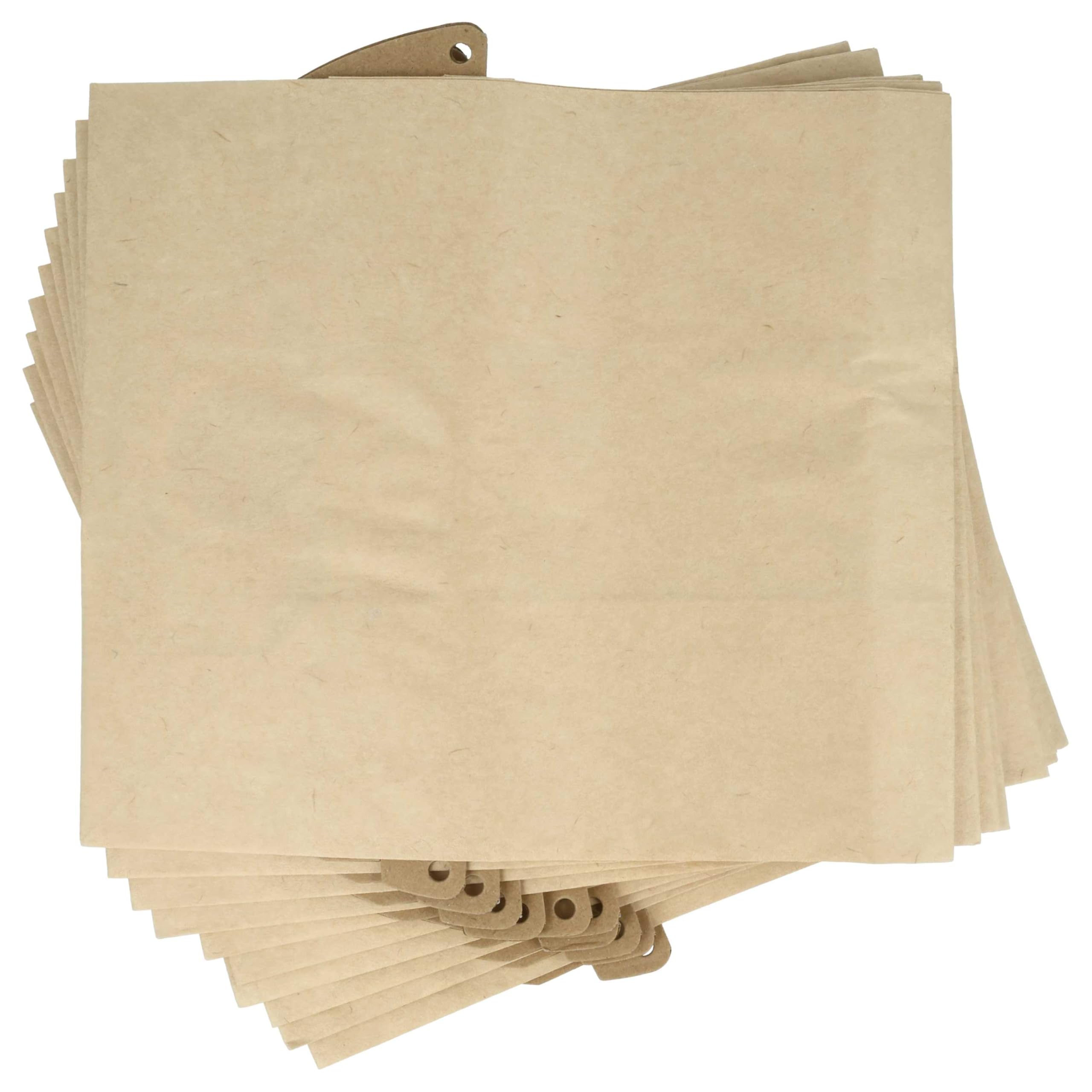 vhbw 100 x worek do odkurzacza zamiennik do Swirl K224, K223, K225 do odkurzacza - 25 cm x 24,5 cm brązowy