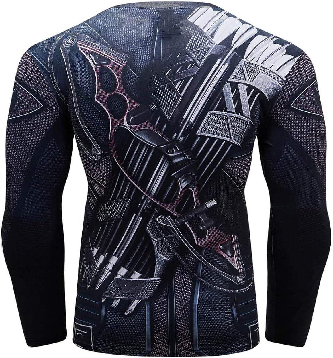 Red Plume Men's Compression Long Sleeve Slim Fit Athletic Shirt Sports Workouts Running Tee Performance T-Shirt Cool Dry Top : Clothing, Shoes & Jewelry