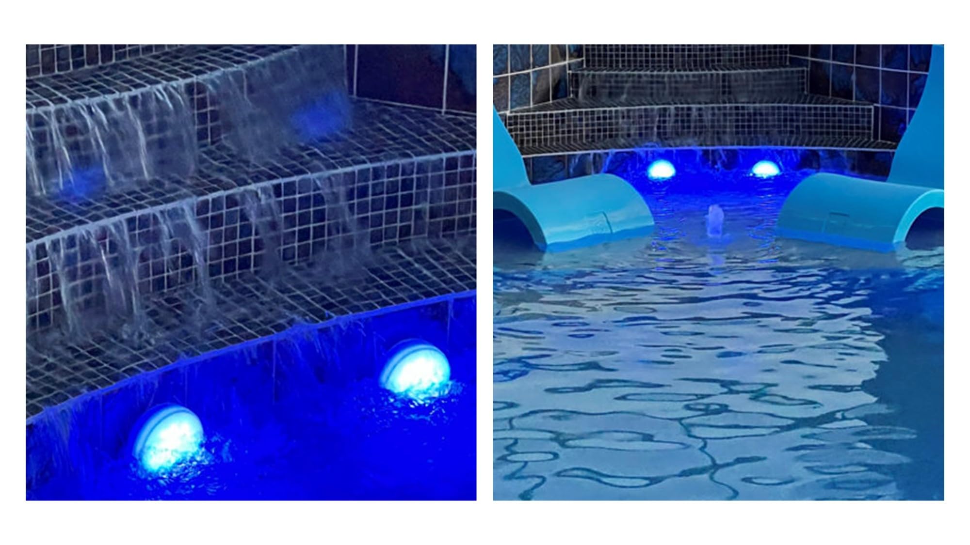 newgarden Papaya - 12 luces magnéticas recargables impermeables para pared de piscina con control remoto, IP68, potente 800 lúmenes, RGB + luz cálida, 4.5 pulgadas, 12 colores, 4 modos regulables