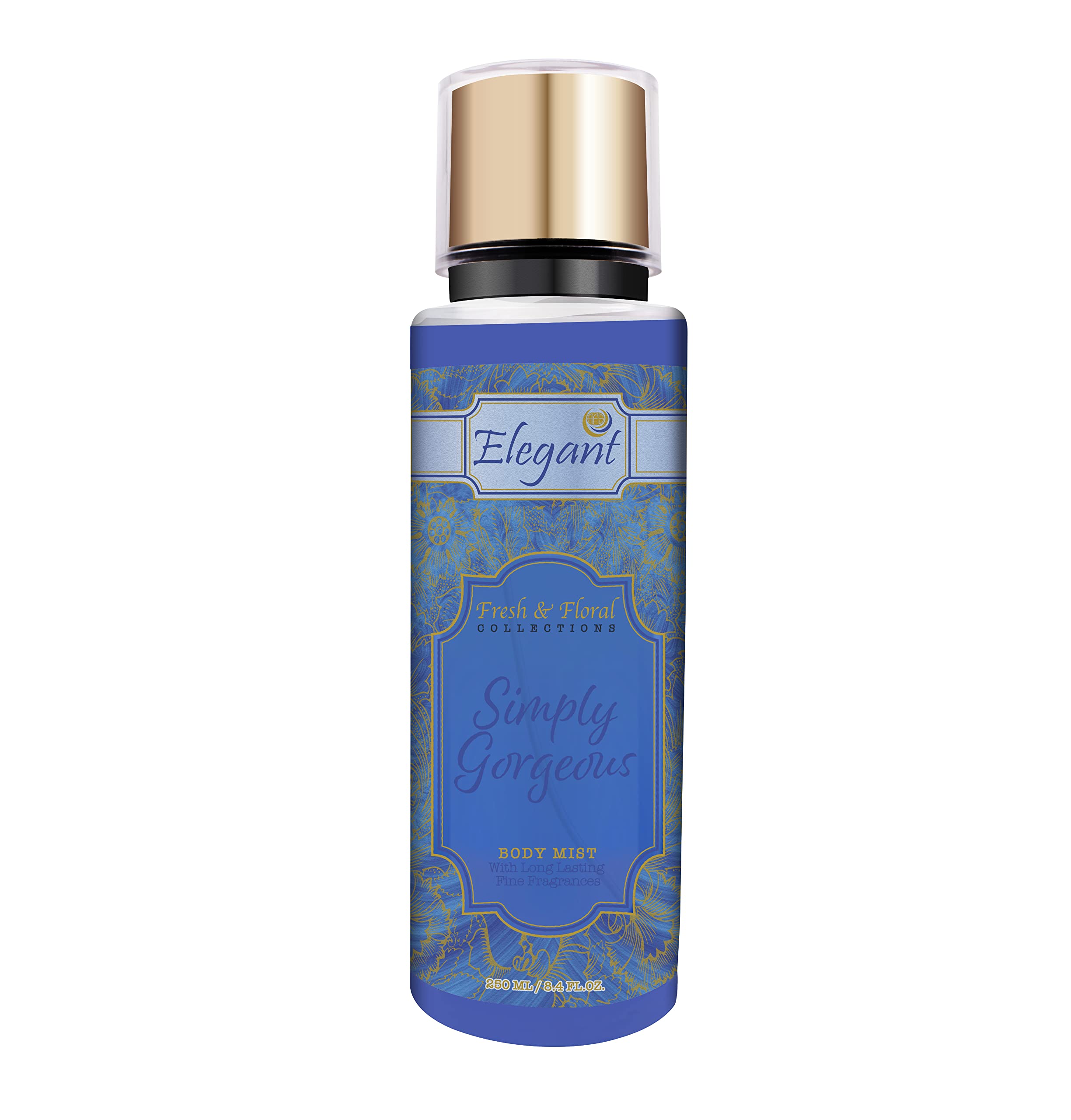 Elegant Simply Gorgeous Body Mist Spray – 250ML – Fine Perfumed Fragrance Mist | Aromatic, Long-Lasting Premium Scent, 8.45 fl. Oz.