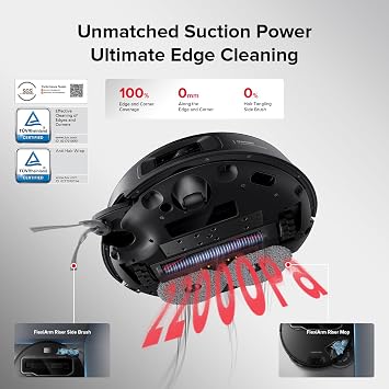 roborock Saros Z70 Robot Vacuum and Mop with Side Brushes Replacement Bundle