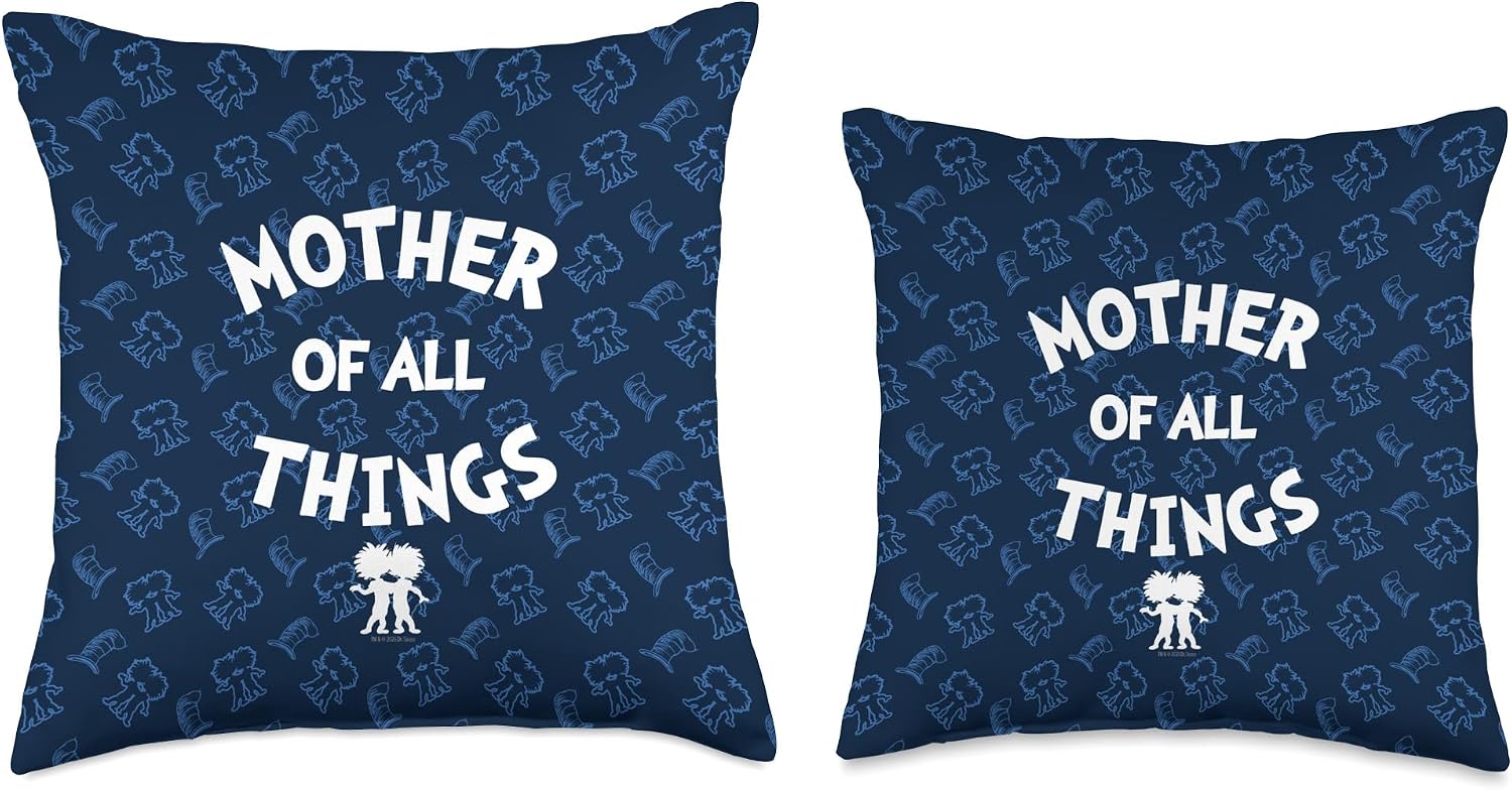 Dr. Seuss Cat in The Hat Mother of All Things Throw Pillow