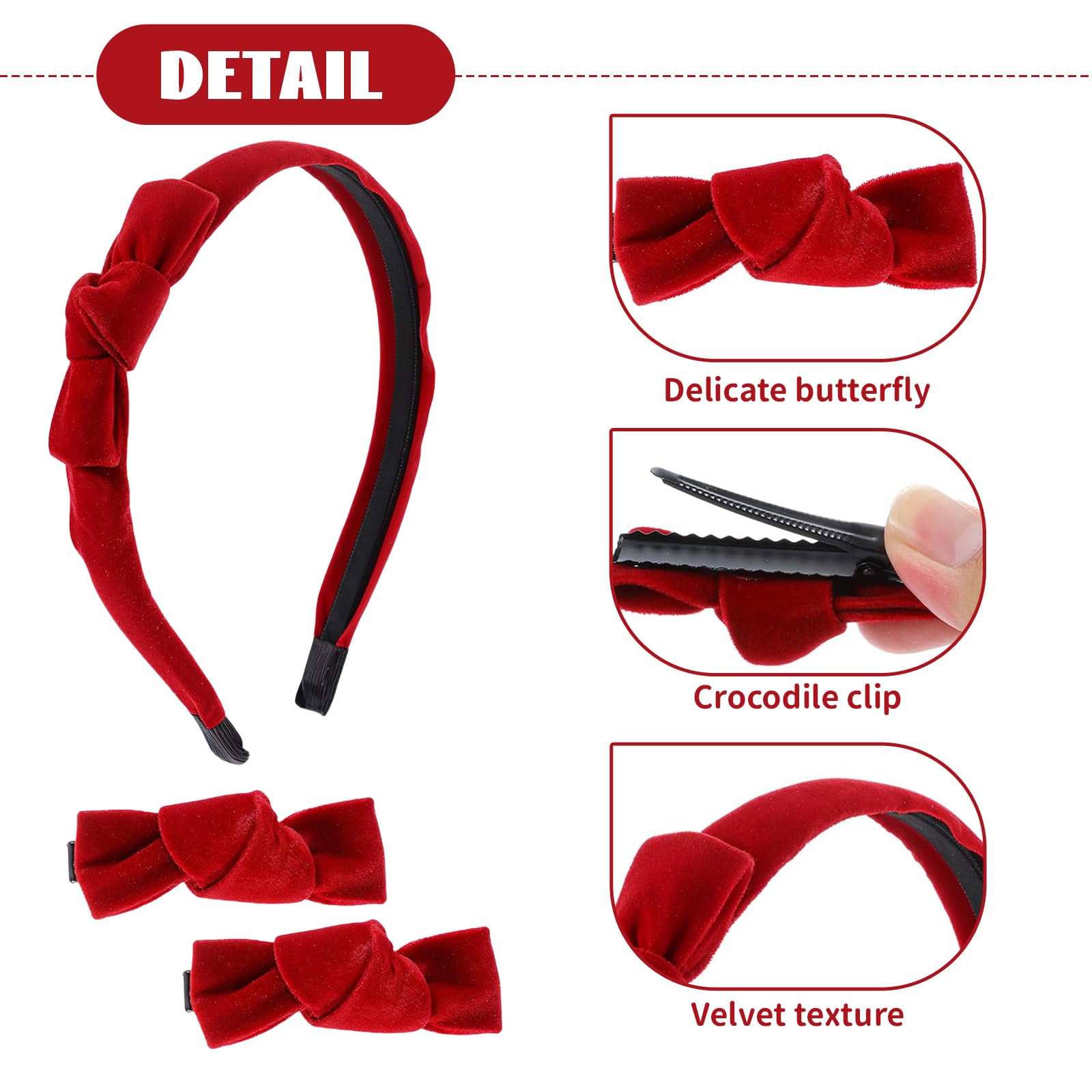 Lurrose Set Di 3 Cerchietti Per Capelli Con Nodo – Fascia Larga Stile Coreano (Taglia M) – Accessori Eleganti Per Donne