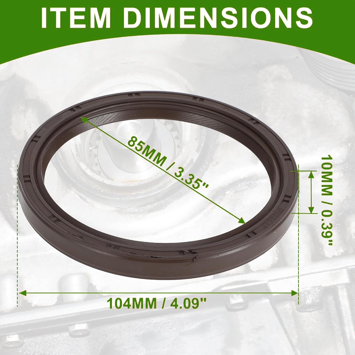 Crankshaft Oil Seal for Subaru Forester 1998-2013 Main Seal for Subaru Impreza 1993-2011 Replacement 806786040 1Pcs