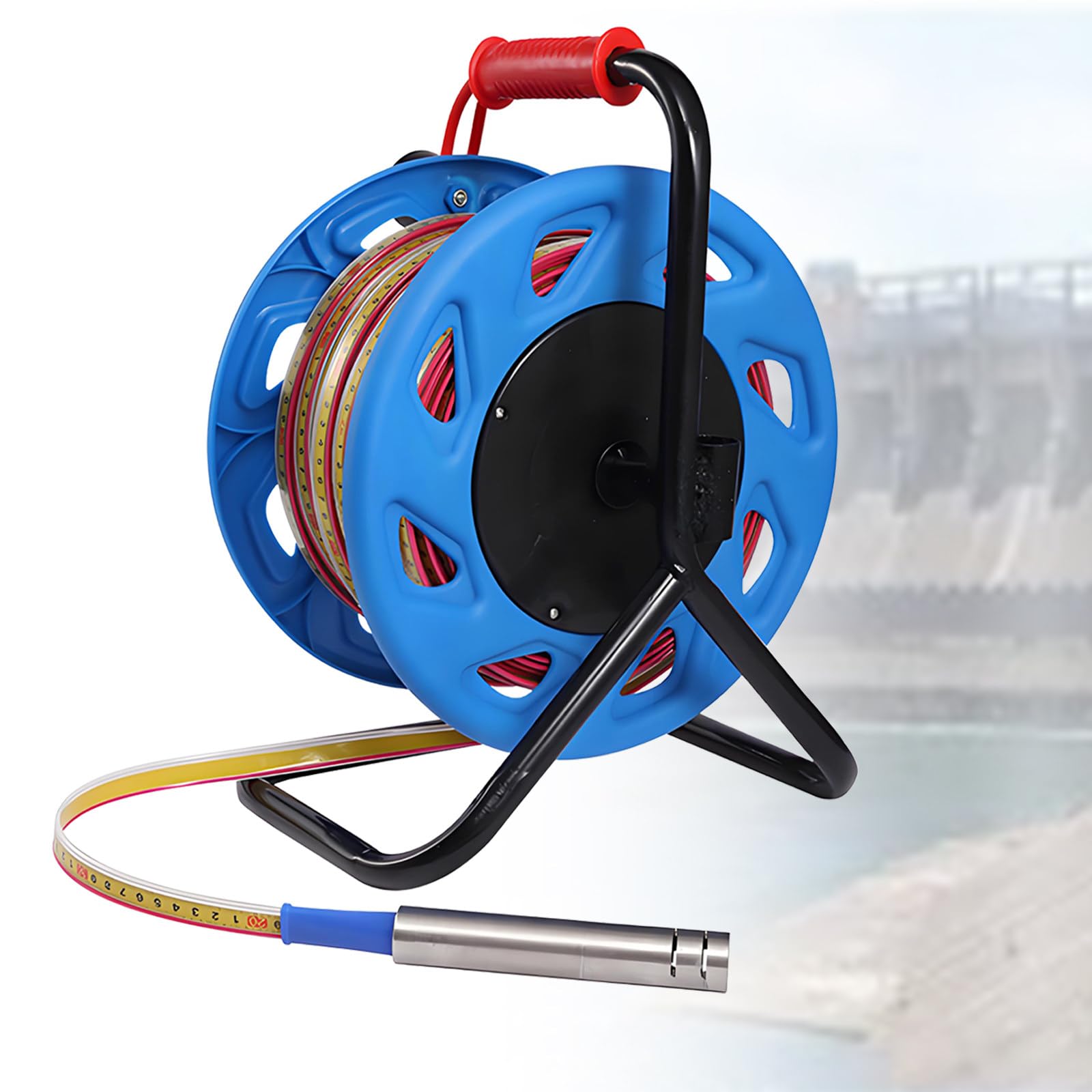 YNIYUJKL Portable Water Level Meter For Groundwater Monitoring, 30M Depth Well-Water Level Gauge For Wells, Reservoirs,150m