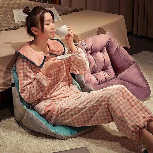 Miniatura 10 de VINGAA Cojín de apoyo para silla de oficina, cojín para silla de computadora para sentarse prolongadamente, cojín de respaldo semicerrado, cojín de