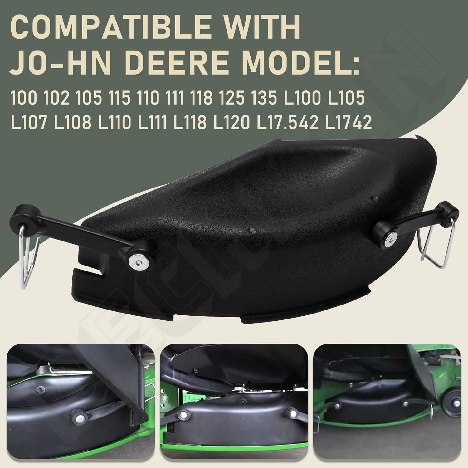 GY00115 Deck Mulch with Mounting Accessories Compatible with John-Deere 42" Mower Decks Cover 102 105 110 118 115 125 135 D/E/L/X/LA Series Mowers