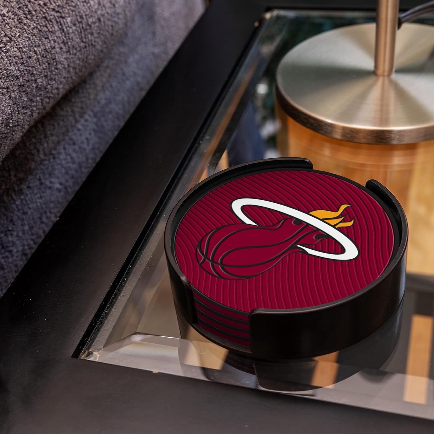 Rico Industries NBA Basketball Standard Classic Favorites: PVC Coaster Set (4-Pack) - Image 4