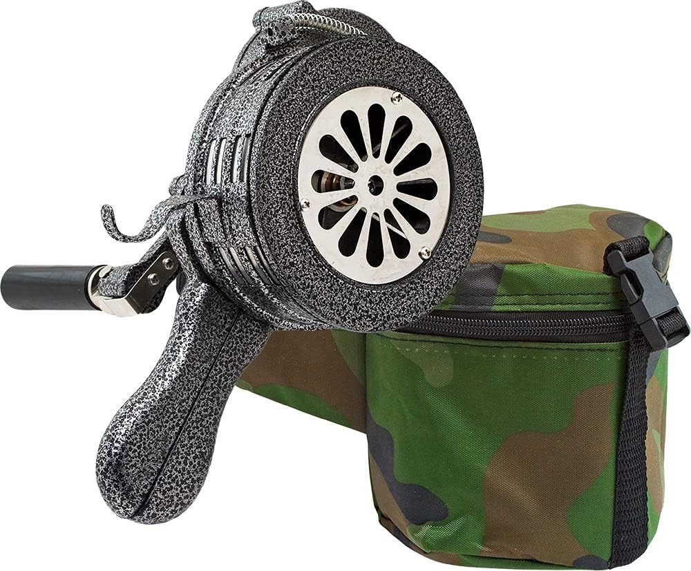 Vixen Horns Metal Hand Crank Siren, Loud Portable Air-raid Hand Held Siren, Manual Operated Siren Horn, Handheld Fire Alarm Tornado Air Raid Siren, VXS-1000M