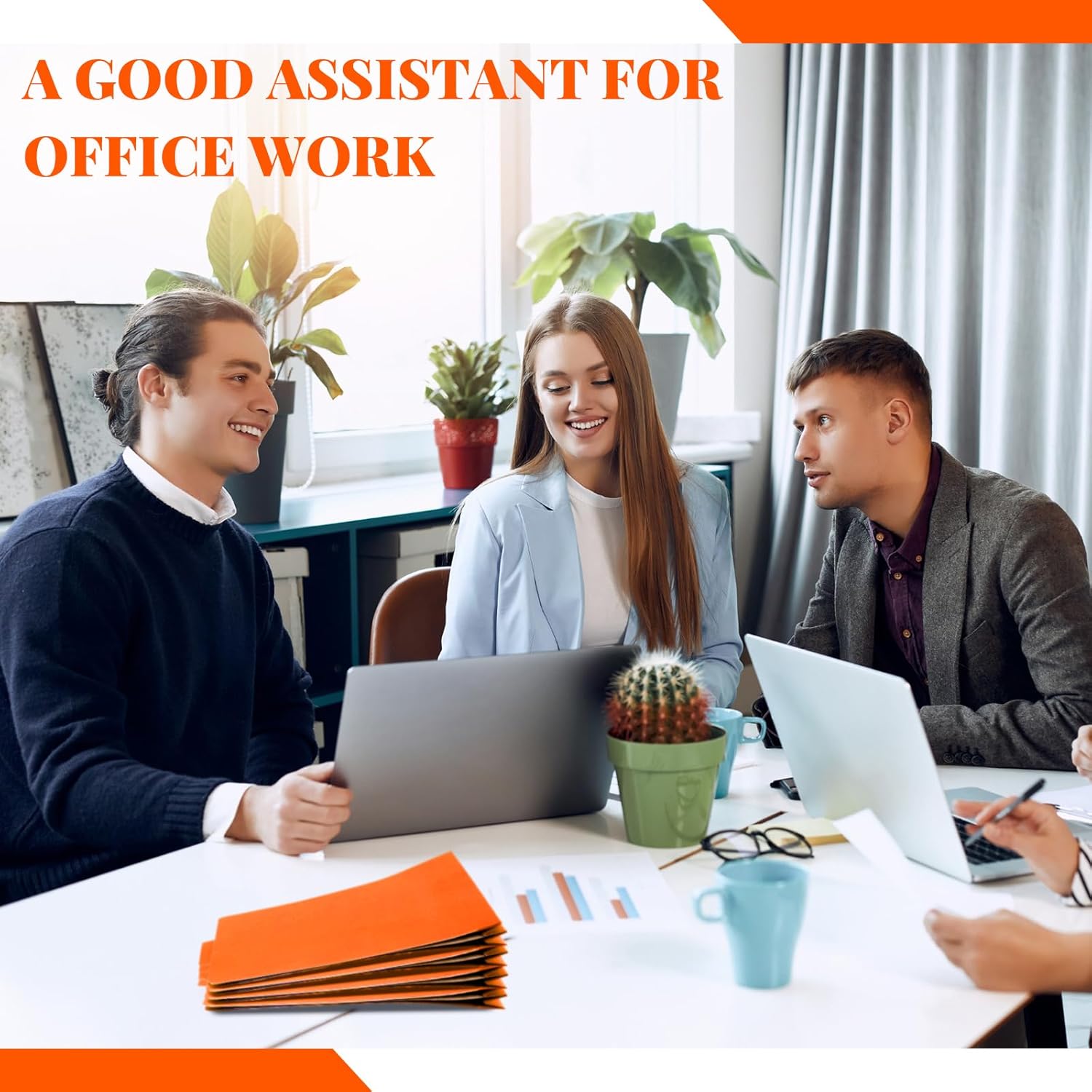 Skyygemm 36 Pcs Classification Folders Letter Size, 1 Divider Pressboard File Folder with Fasteners, Expanding File Organizer Bulk for School Teachers, Office Employee, Coworker, Staff (Orange)