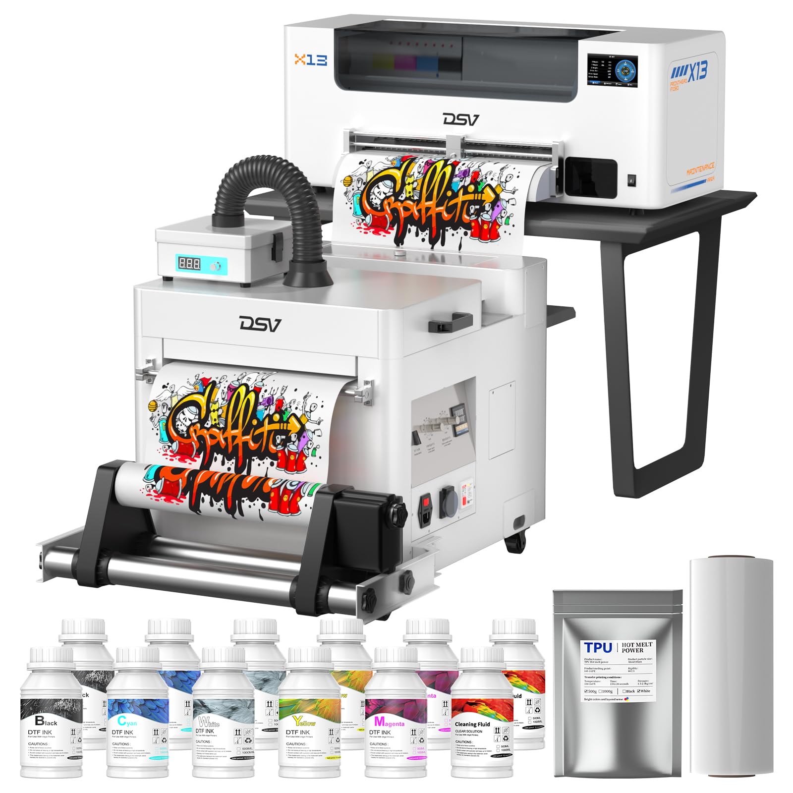 DSV A3 DTF Printer with i3200 Industrial Printhead