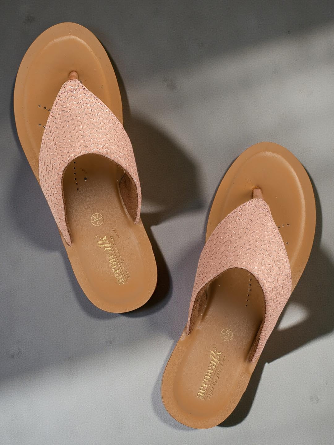 inblu Stylish Fashion Slipper for Women | Comfortable | Lightweight | Anti Skid | Casual Office Footwear (LF01_BRNGMG)