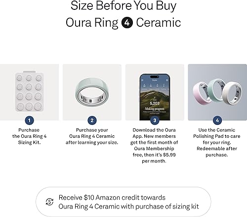 Miniatura 3 de Oura Anillo 4 Cerámica - Marea - Talla 8 - Confirma tu talla antes de realizar la compra