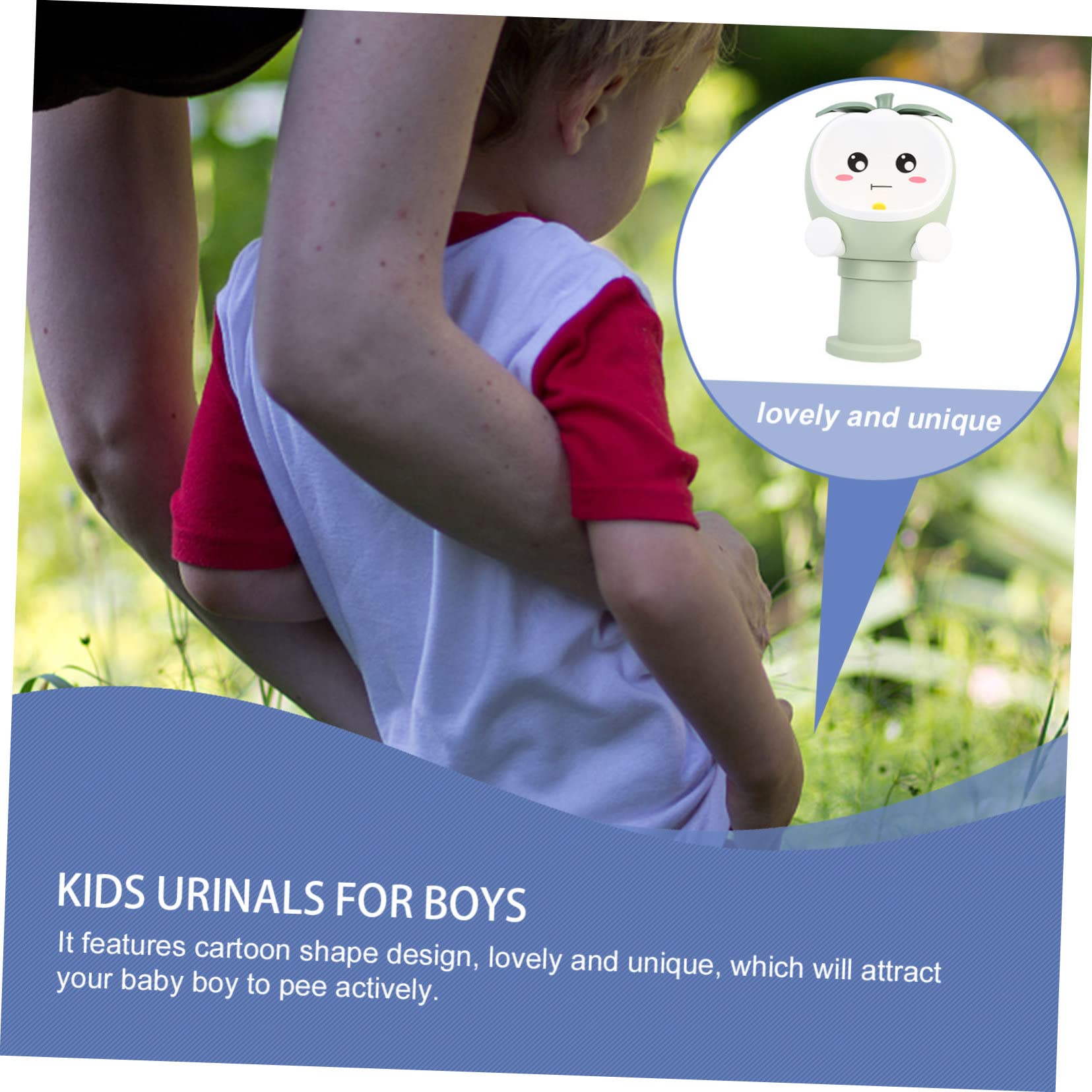 Kindertoilette für Jungen, Grünes Kunststoff Kleinkindtöpfchen
