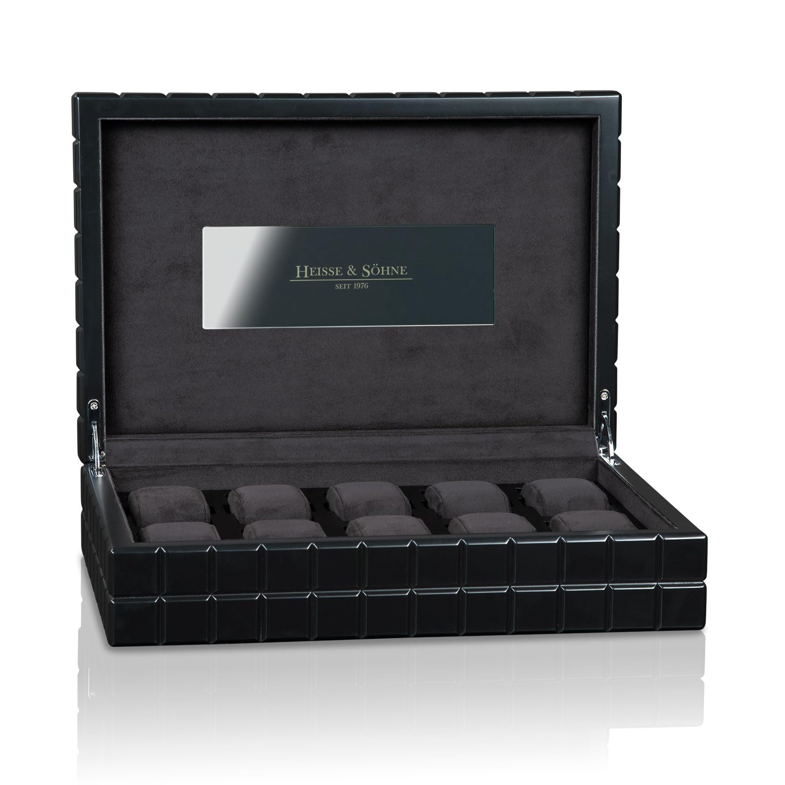 **Elegante Uhrenbox Dover 10 von Heisse & Söhne – Perfekte Aufbewahrung für bis zu 10 Uhren, stilvolles Design, edle Materialien, ideal für Sammler und Liebhaber**