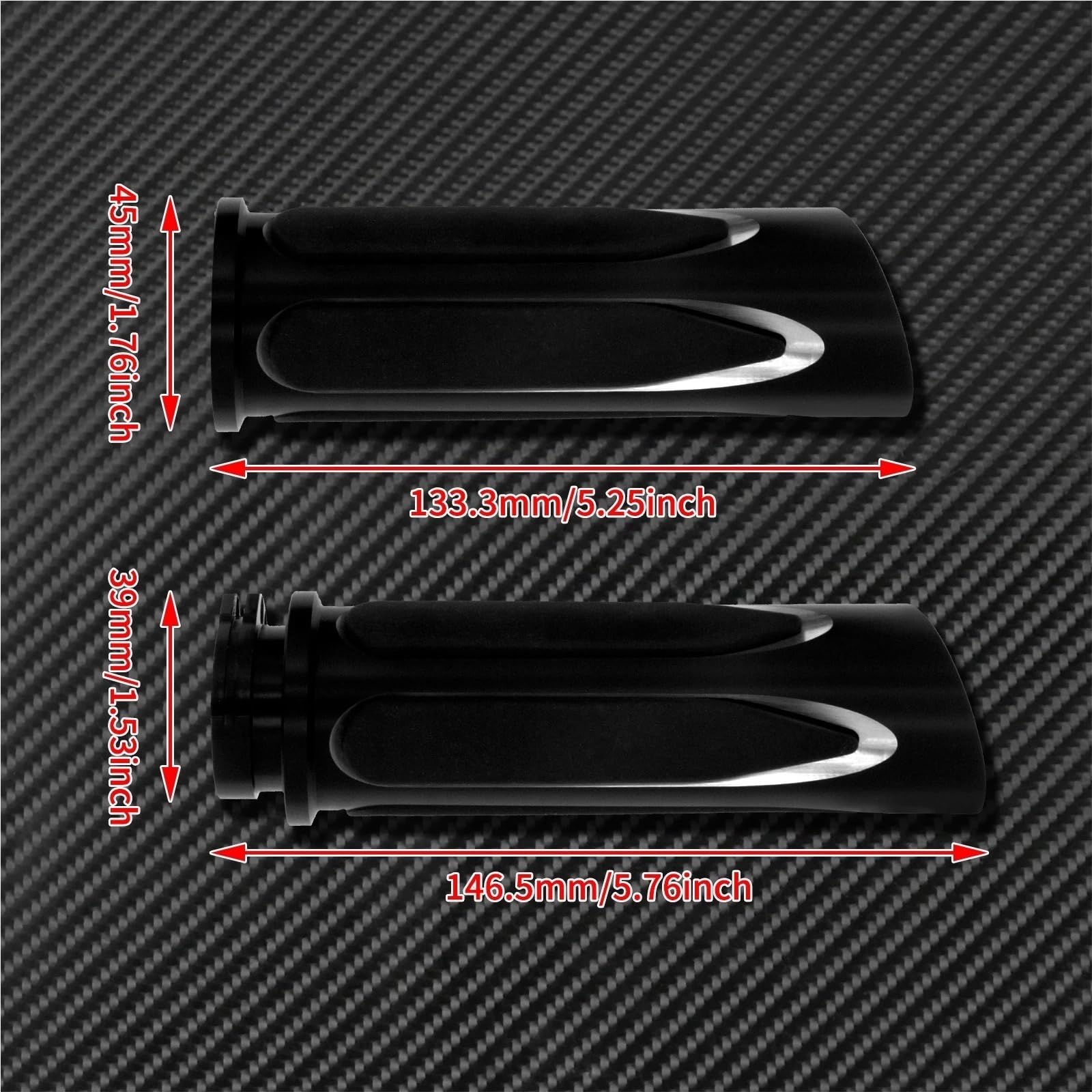 1" uchwyty motocyklowe 25 mm, czarno-chromowane, Pasuje do motocykli Harley Sportster XL Touring FLHR FLHT Dyna Softail V-Rod
