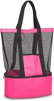 Hot Cold Holder Ice Cream Thermos Compartment Beach Camping Picnic Bag
