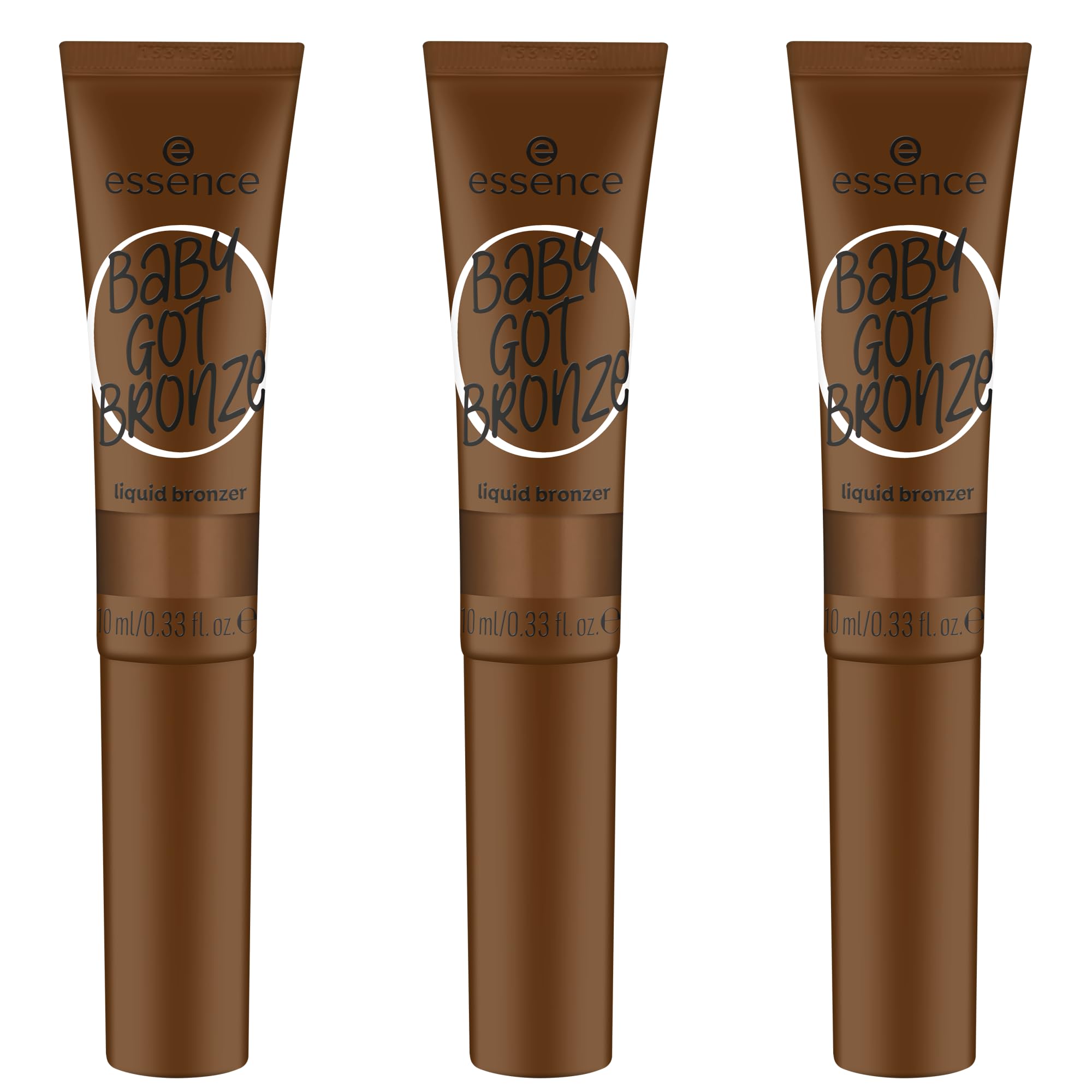 essence BABY GOT BRONZE liquid bronzer, Nr. 40, Braun, langanhaltend, definierend, Einfach zu entfernen, natürlich, vegan, ölfrei, ohne Parabene, ohne Mikroplastikpartikel, 3er Pack (3x10ml)