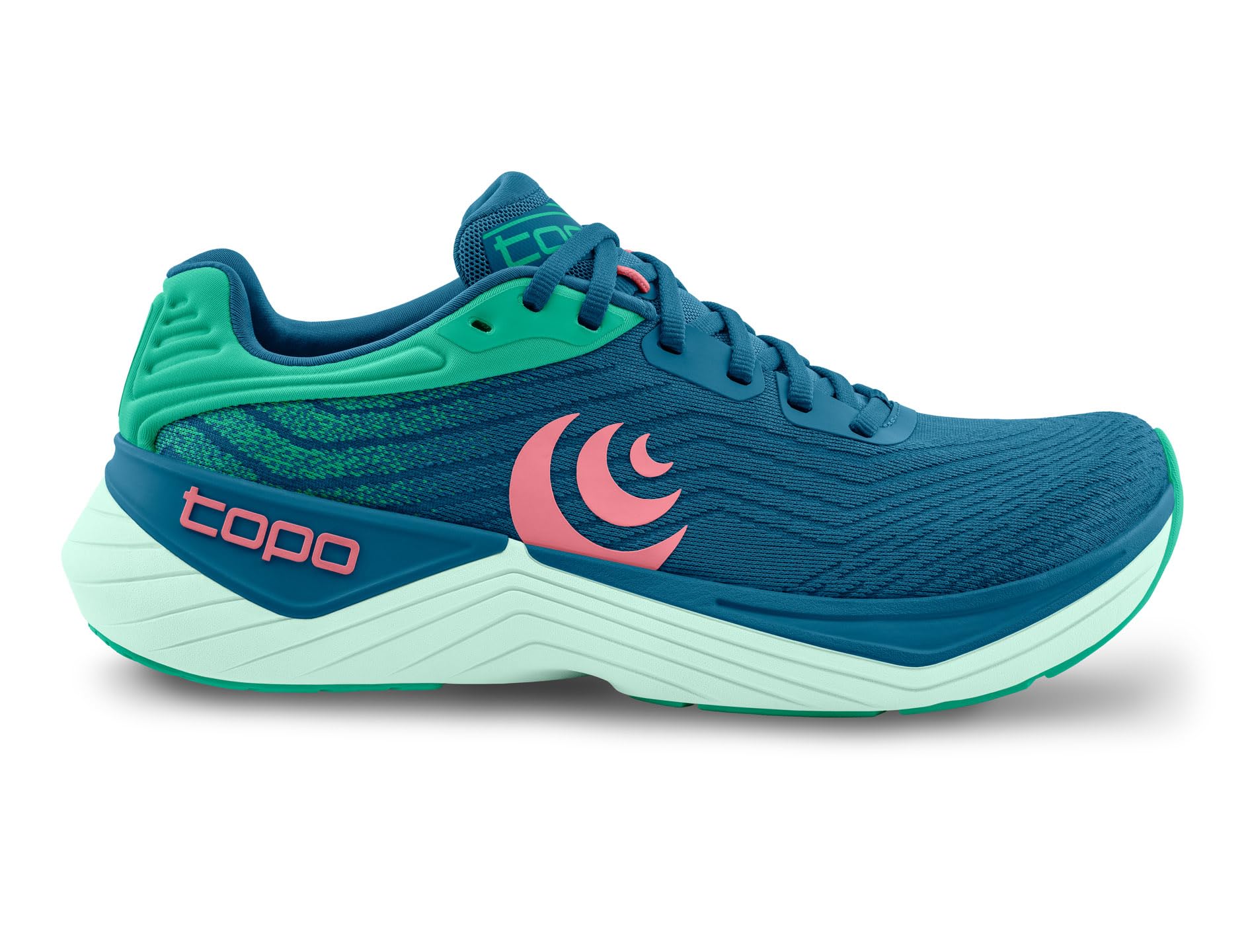 Topo Athletic Femmes Ultrafly 5 Chaussure De Running avec Stabilisateurs Chaussures De Running Blue/Aqua - Bleu