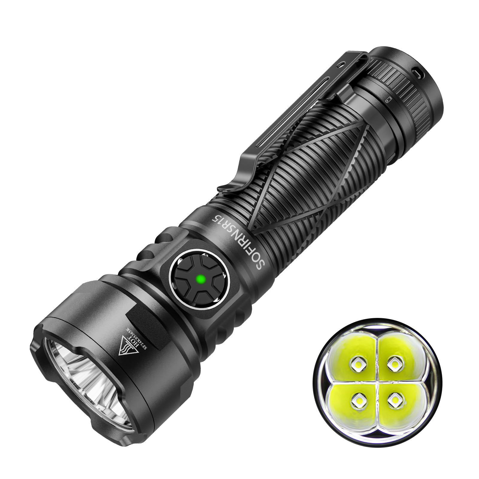 Sofirn Torcia led ricaricabile da 2100 lumen, IF22A versione con ottica