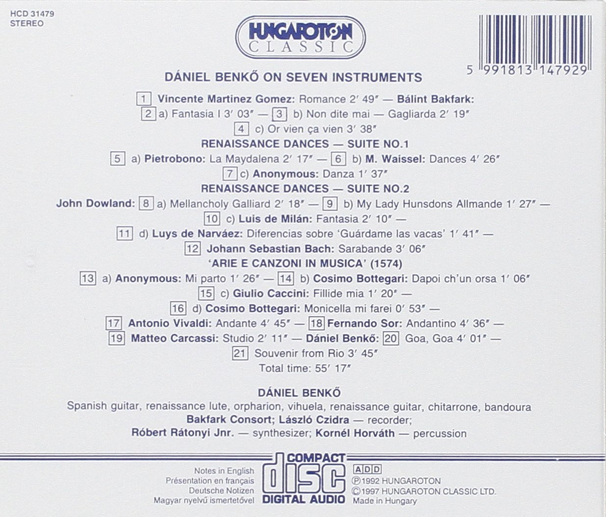 ON SEVEN INSTRUMENTS
