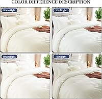 Vista 134 de NEXHOME PRO Funda de edredón Twin XL 100% algodón lavado, transpirable, duradera, texturizada, similar al lino, juego de ropa de cama para el hogar