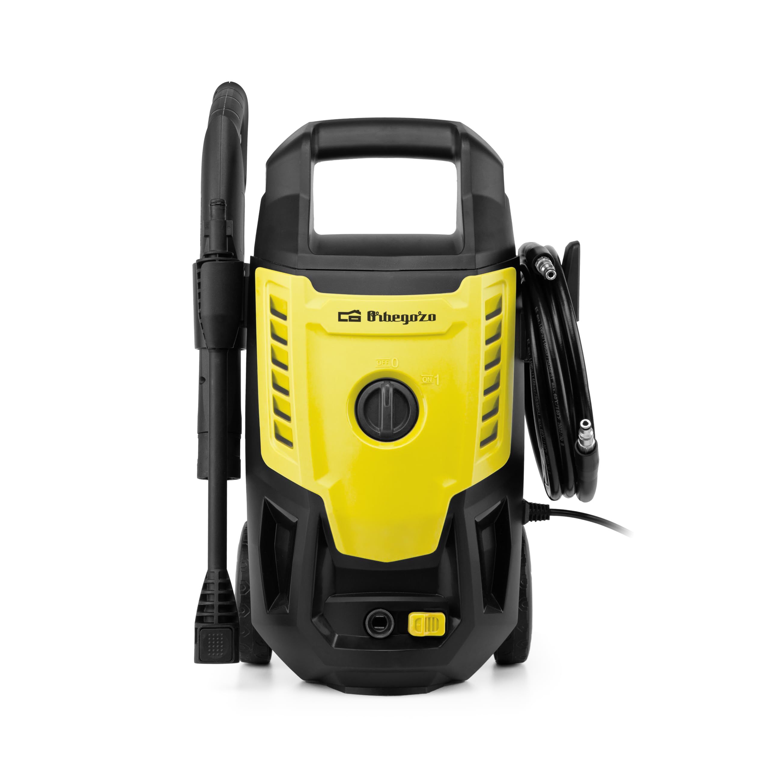 Orbegozo HDL 1400 Hidrolimpiadora - Potencia: 1400 W. Presión máxima: 105 Bares. Caudal máximo: 330 L/h. Ruedas y asa para fácil Transporte.