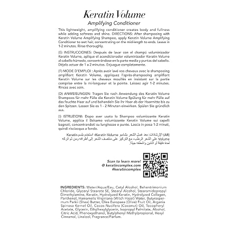 Keratin Complex Volume Amplifying Conditioner - 400 ml