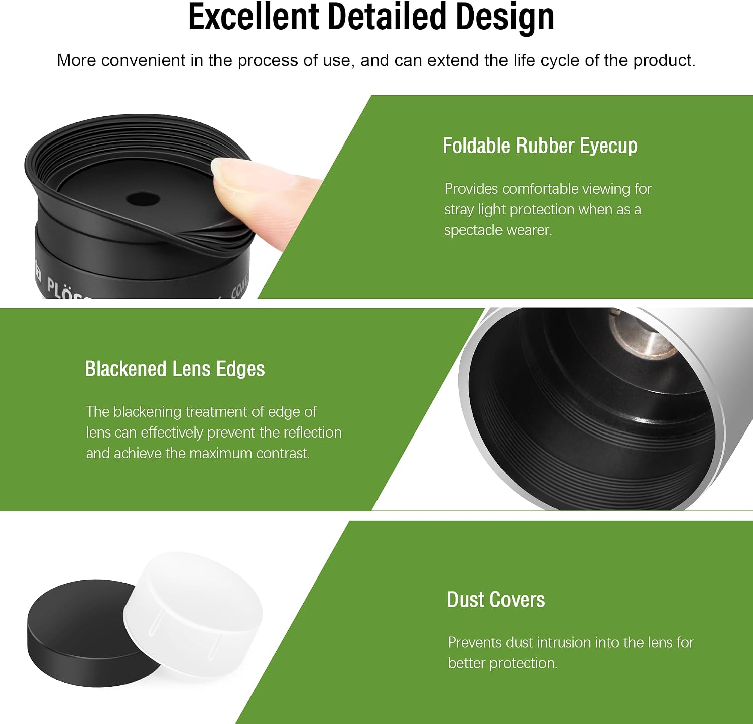 Astromania Telescope Eyepiece 6mm Plossl, 1.25 Inch Telescope Accessory Eyepiece Fully Multi Coated 4-Element Plossl Design, Metal 50 Degree Apparent Field of View for Astronomy Telescopes & Filters