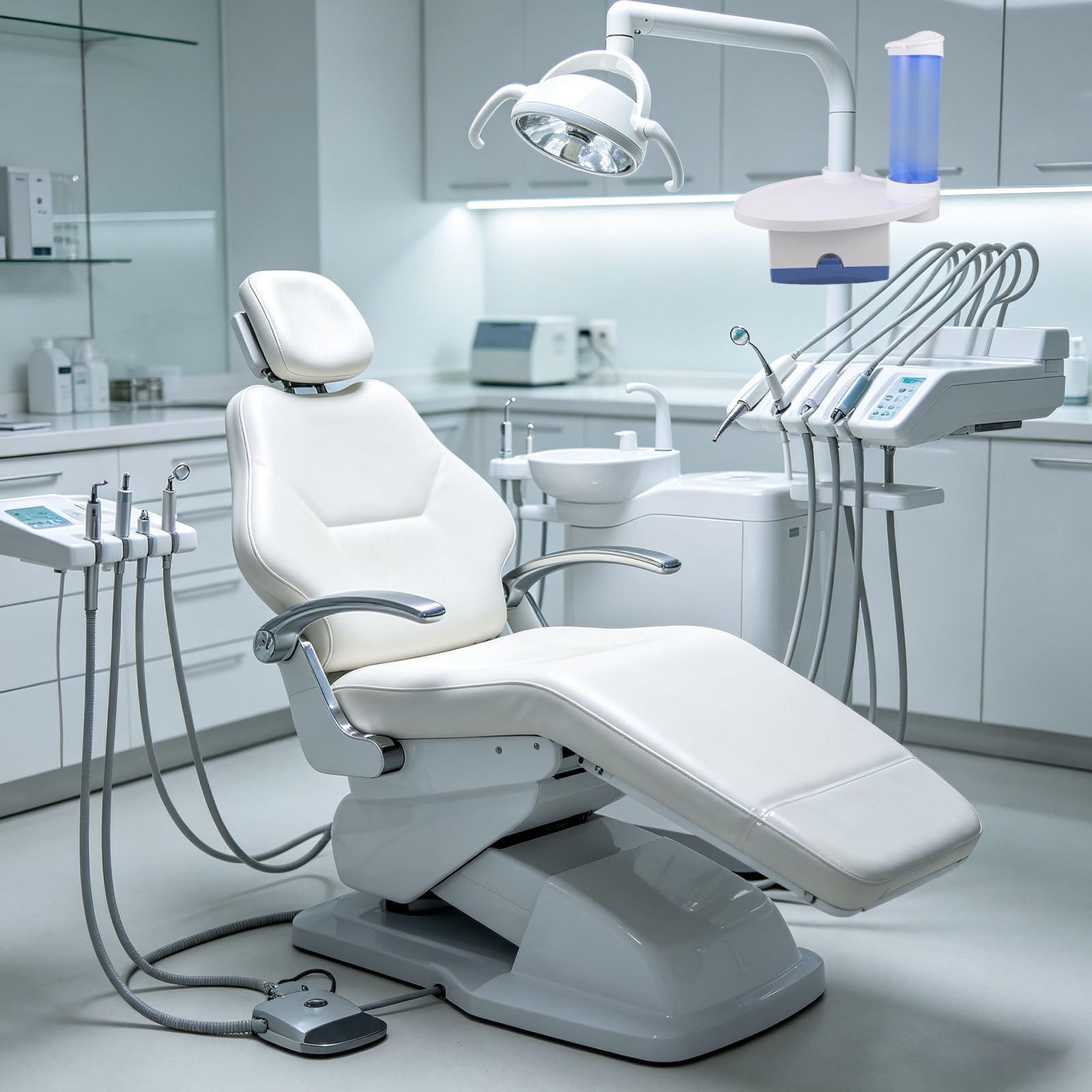 Accessori Organizzazione 3 1 e Bianca in Sedia in Plastica per Dentale Compatibilità Multifunzionale per Clinica e Ospedale