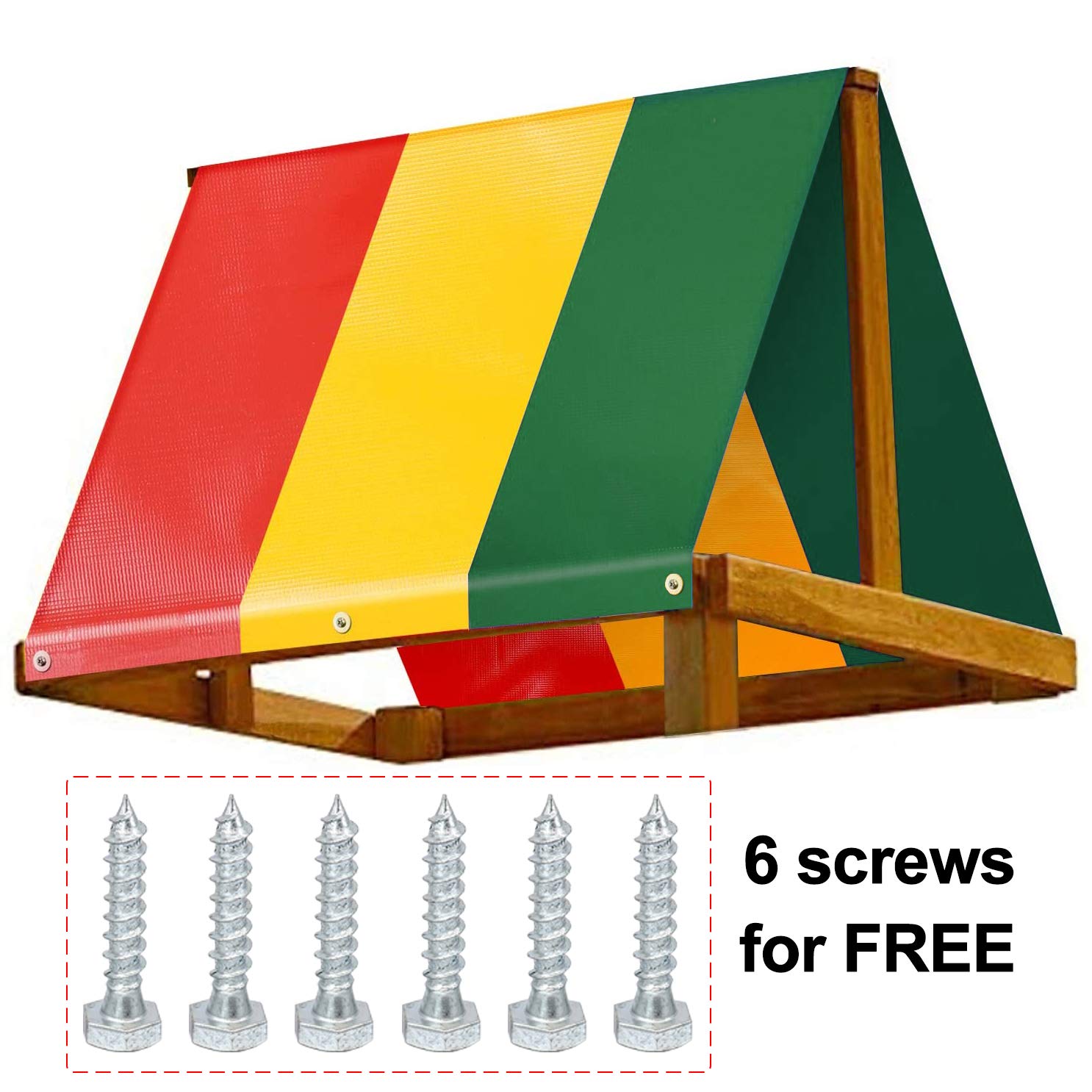 Buy TuhooMall Swing Set Replacement Tarp 52" × 90", Colorful Playground