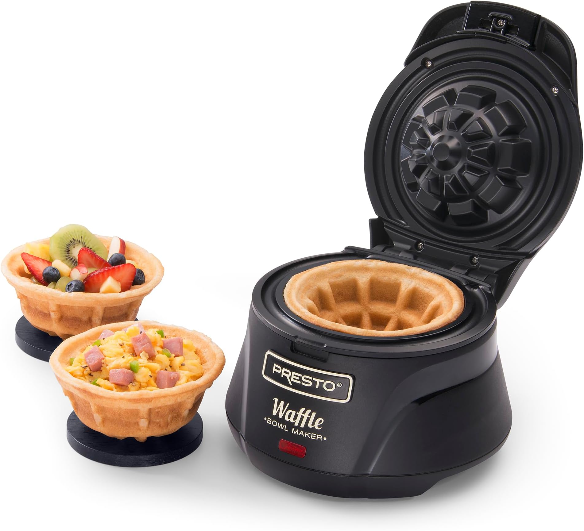 Presto 03500 Belgian Bowl Waffle Maker, Black