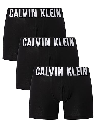 Calvin Klein Herren 3er Pack Boxer Briefs Unterwäsche - L - Black, Black, Black Light