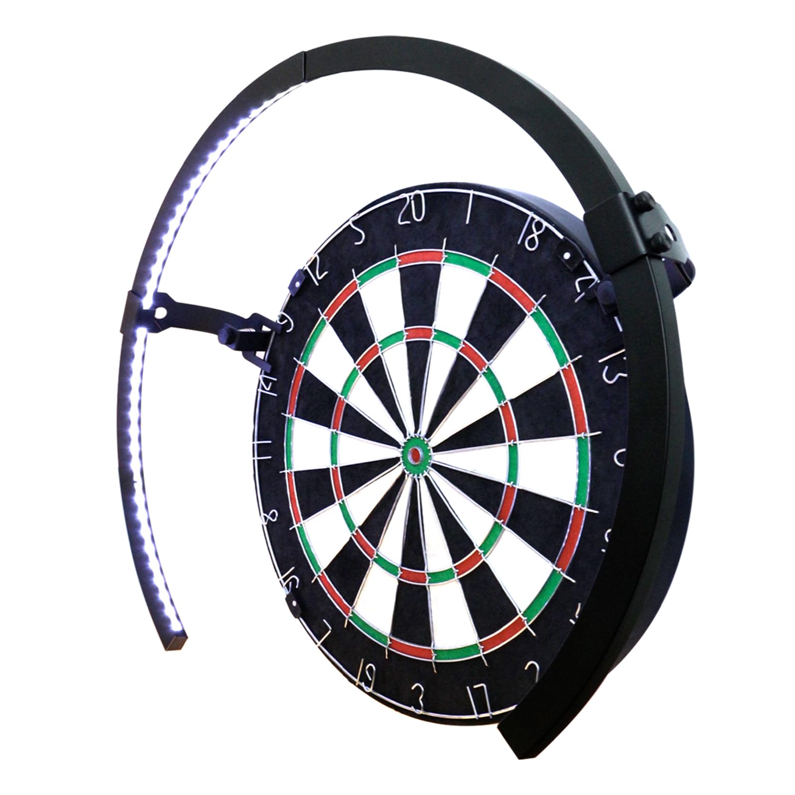 Professional 260Β° Dartboard Light with Touch Dimming | Touch Control Dartboard Illuminator | Shadowless Anti-Glare Match Lighting | Heavy-Duty Metal Clamp Mount No Drill