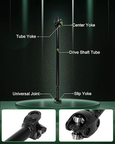Vista 282 de SCITOO Longitud del eje de hélice del eje de transmisión delantero 36.2 pulgadas compatible con 2001-2004 para Jeep Grand para Cherokee 4.0L