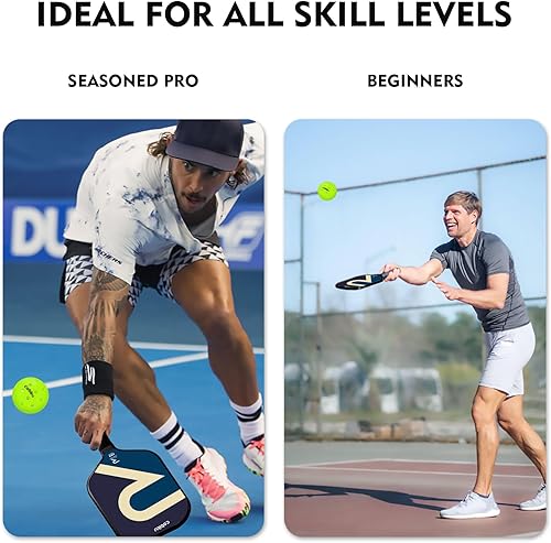 Miniatura 8 de COBIKU Paquete de 3612 pelotas de pickleball para exteriores de alta calidad, aprobadas por USAPA, para torneos y competencias con perfectamente