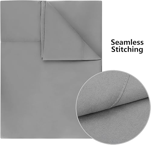 Miniatura 4 de Sábanas planas transpirables de Micrifibra, ultra suaves y resistentes a las arrugas, sábana encimera de doble cepillado para individual,