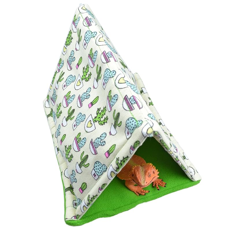 Esconderijo para Répteis em Tenda de Canvas para Dragão-Barbudo e Gecko-Leopardo tinkare, Pacote com 1