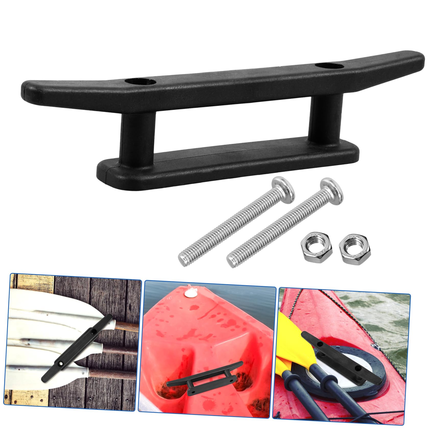 VANZACK Replacement Rope Tie Holder Heavy Duty Folding Flagpole Cleat Suitable for Kayak Marine Activities