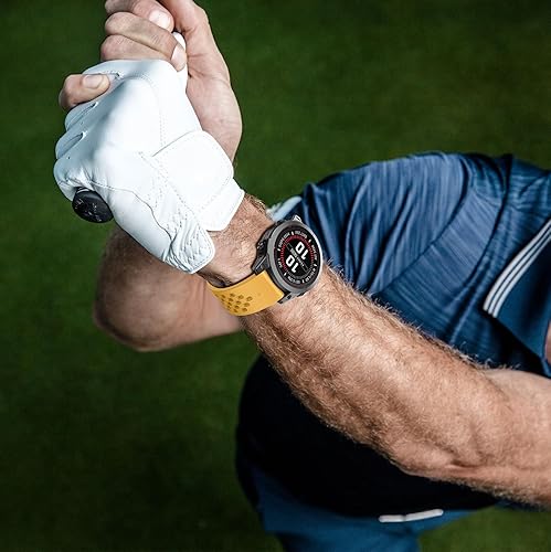 Miniatura 2 de ISABAKE Air-holes - Correa de silicona de ajuste rápido de 1.024 in para Garmin Fenix 7XFenix 6XFenix 6X ProFenix 5XFenix 5X PlusFenix 3, correa